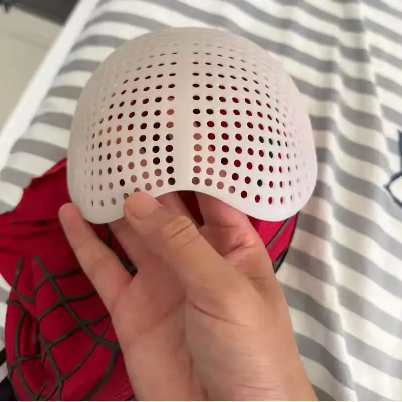 Red Web-Pattern Cosplay Mask – Two Designs