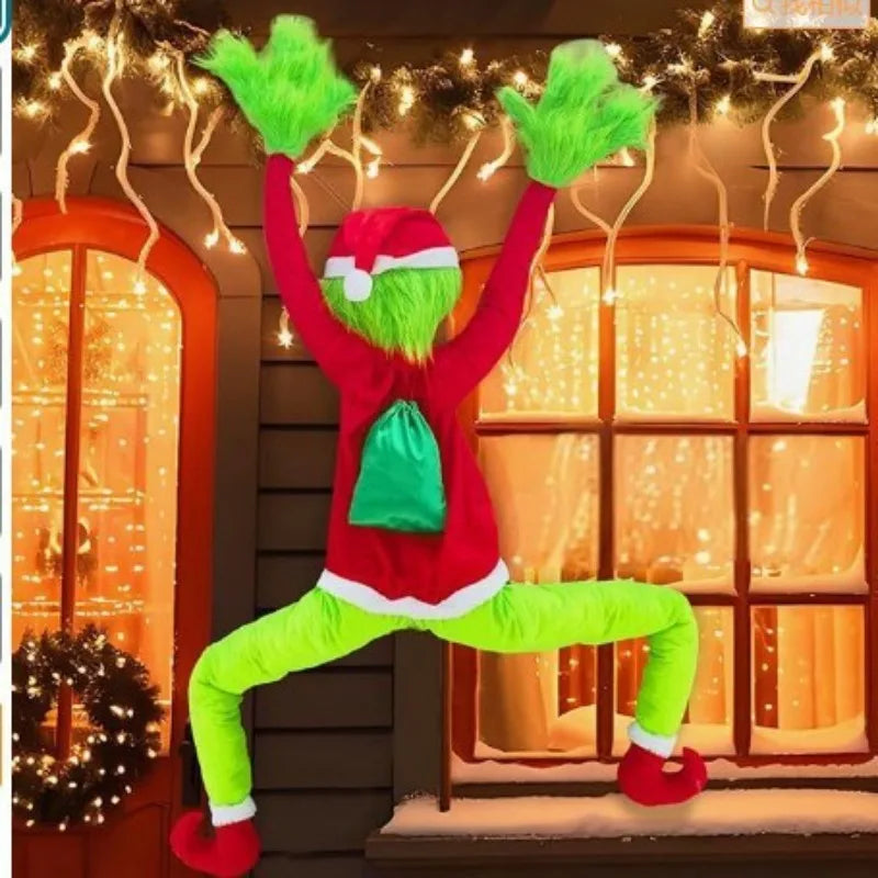 Green Monster Christmas Decorations – Wreath & Hanging Style Options