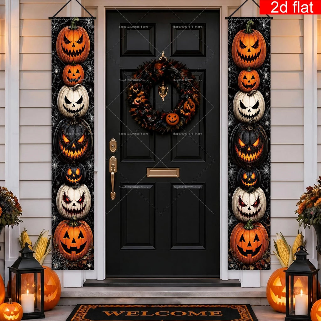 Halloween Jack-O’-Lantern Hanging Door Banners