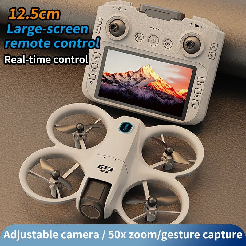 GT3 Dual-Camera Drone with Screen Controller & Propeller Option