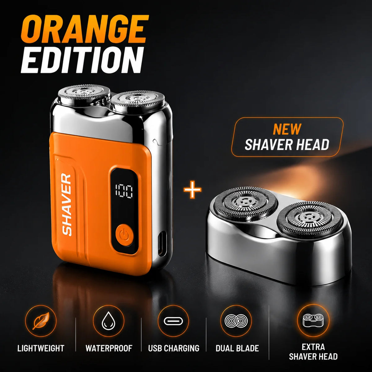 Mini USB Rechargeable Dual-Head Electric Shaver