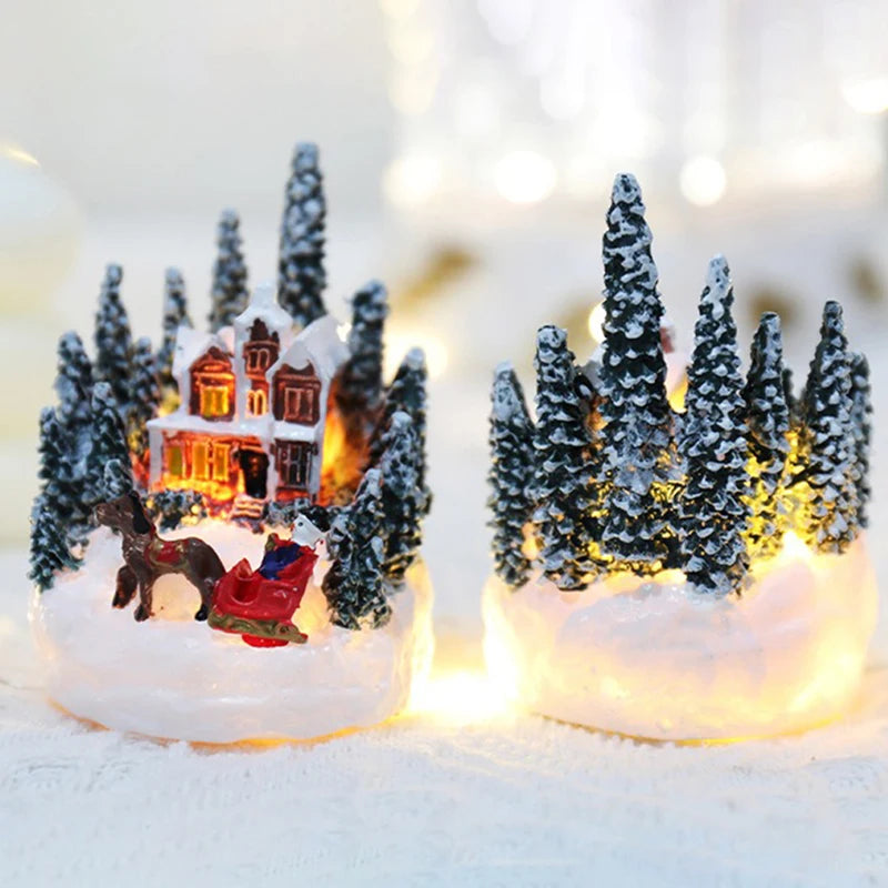 LED Miniature Christmas House Night Light