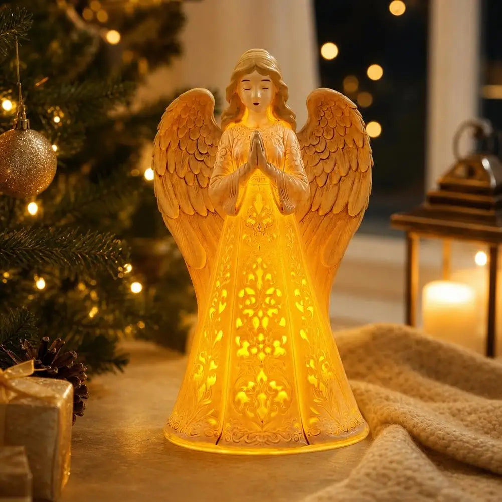 Light-Up Praying Angel Figurine – One or Two Pieces