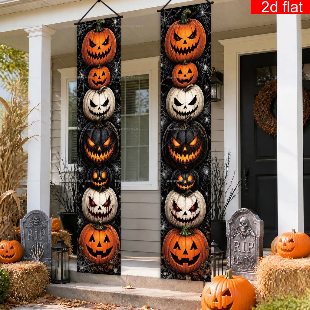 Halloween Jack-O’-Lantern Hanging Door Banners