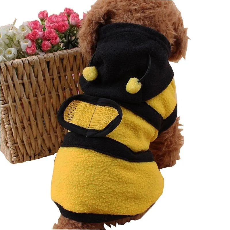 Bumblebee Hooded Pet Costume – Yellow & Black