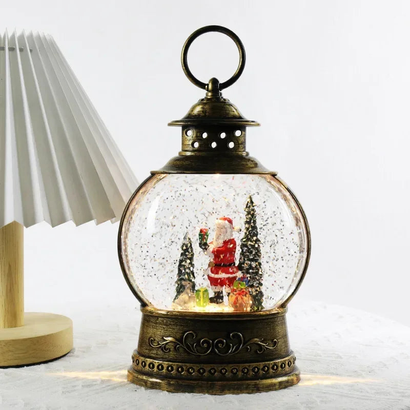 Light-Up Christmas Globe Lantern