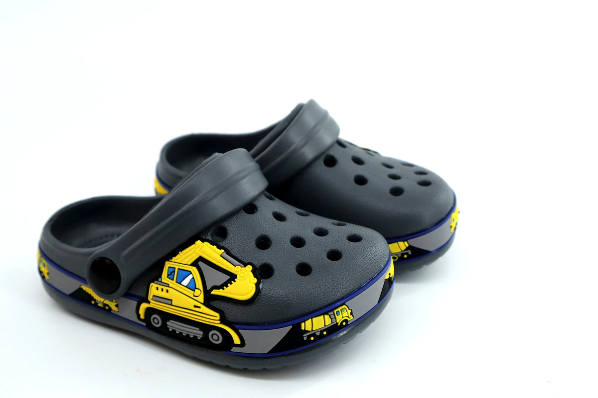 Kids’ Cartoon EVA Clogs with Heel Strap