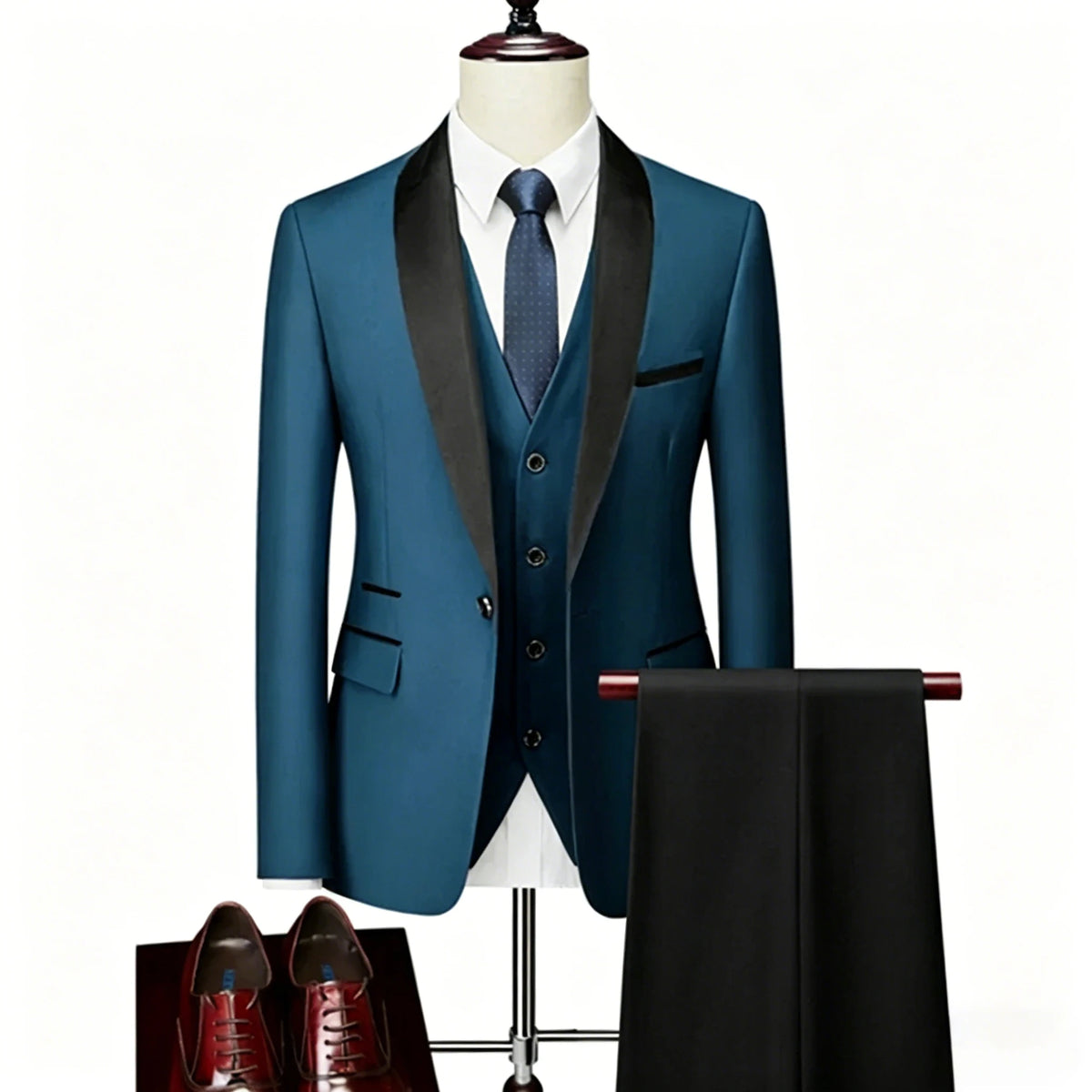 Men's Shawl-Lapel Tuxedo Suit for Weddings & Formal Events