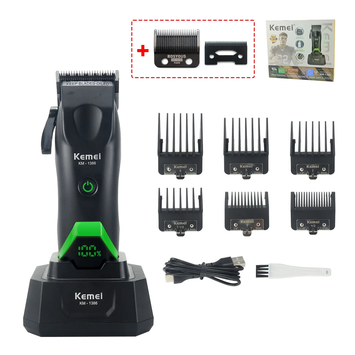 Rechargeable Hair Clippers, Trimmers and Grooming Kit Options