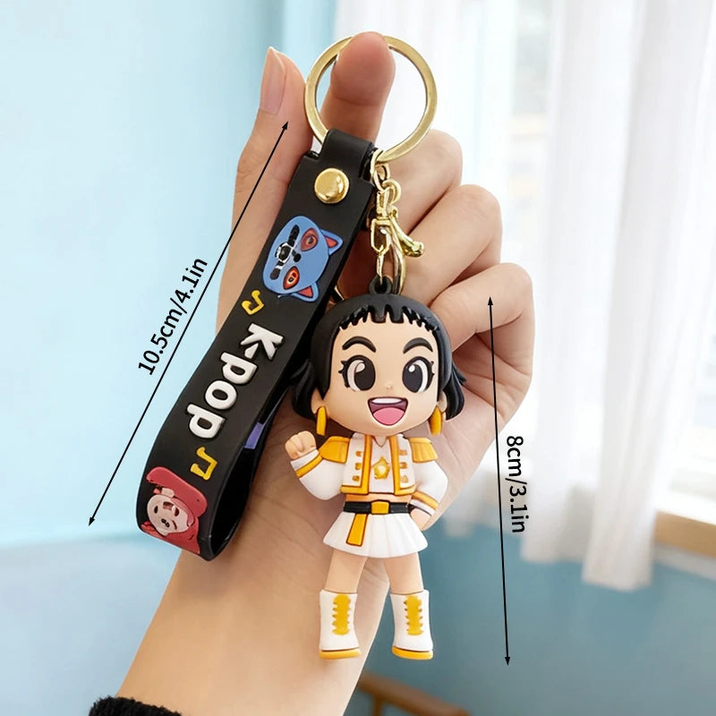K-Pop Character PVC Keychain & Backpack Charm