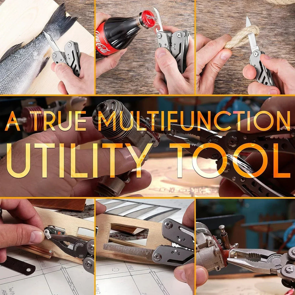 Sanke Rescue 24-in-1 Folding Multitool Pliers with Bit Set