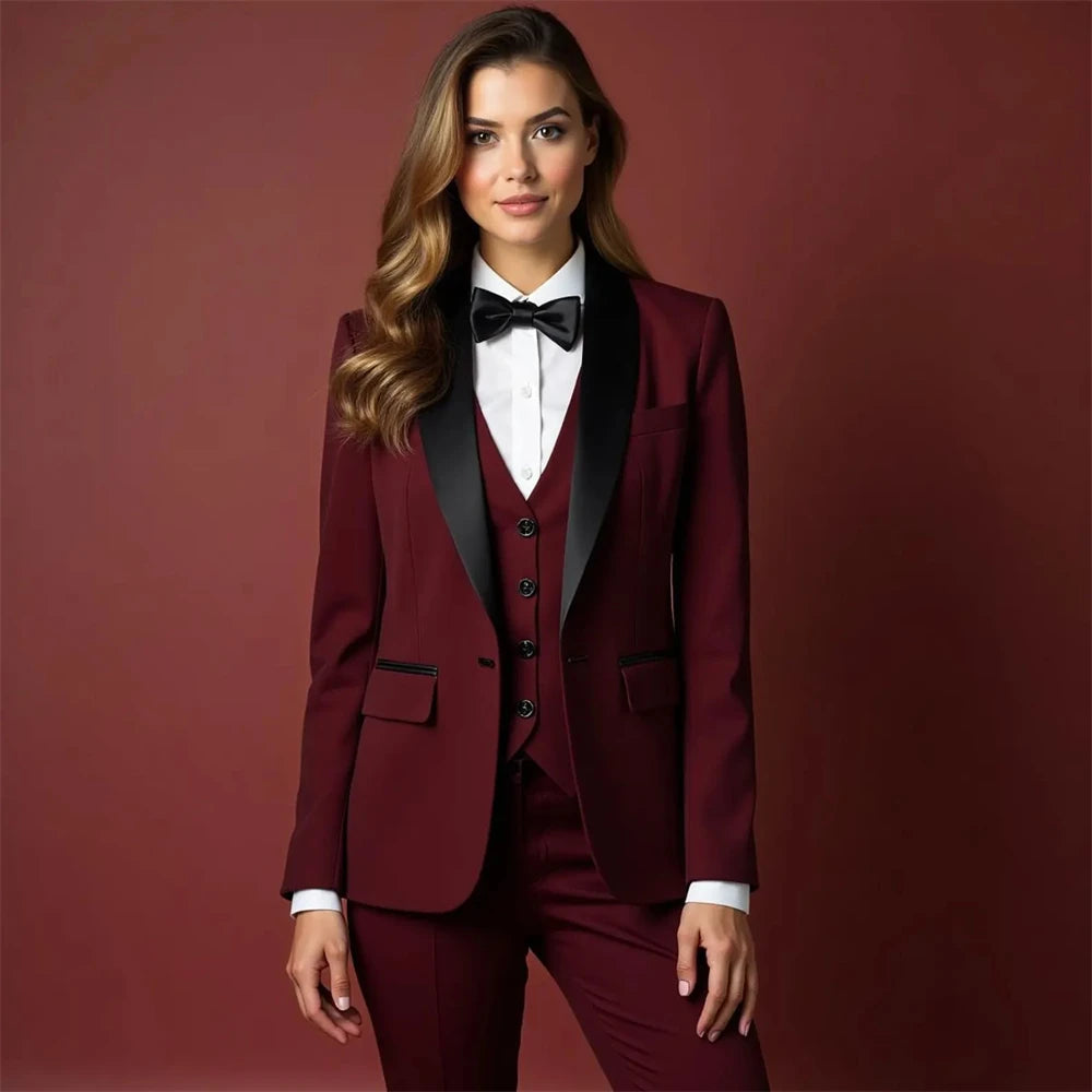 Women's Slim Fit Formal Pant Suit