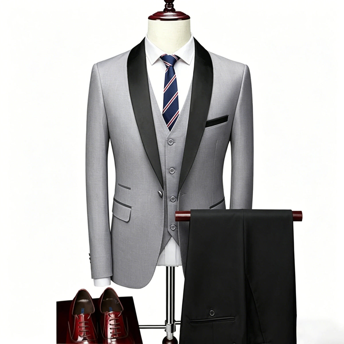 Men's Shawl-Lapel Tuxedo Suit for Weddings & Formal Events