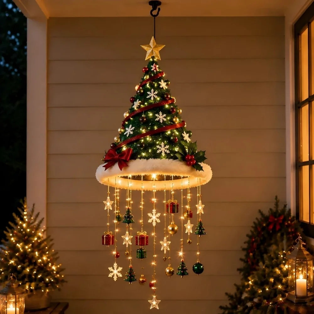Light-Up Santa Hat Hanging Decoration