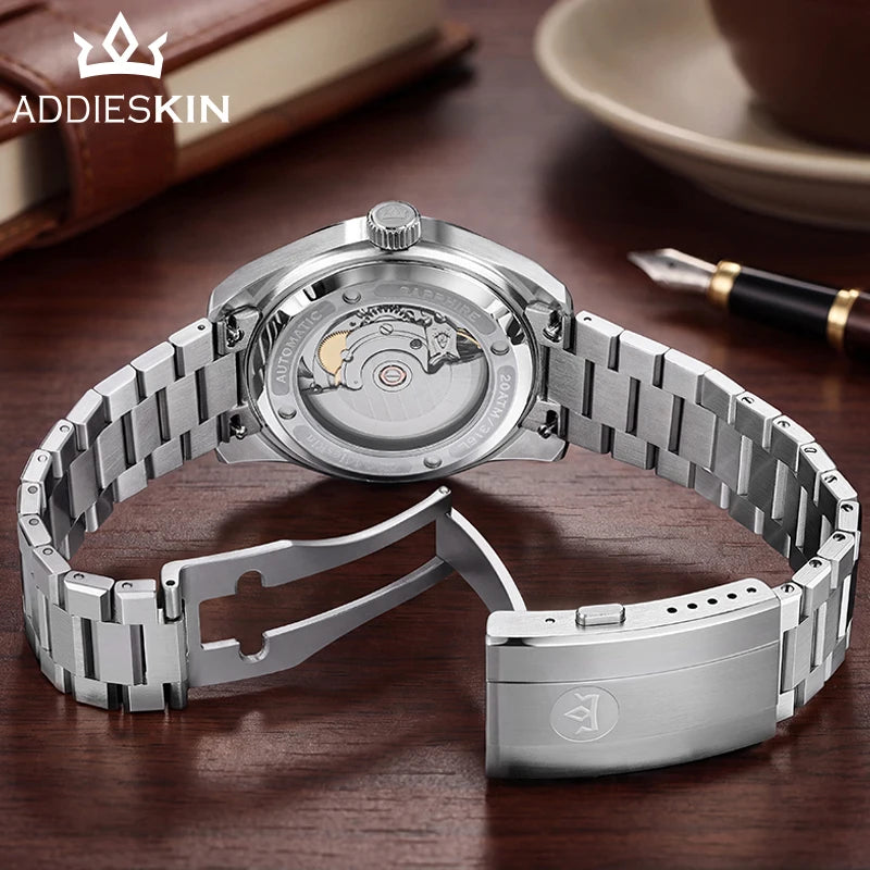 K014 Automatic Bracelet Watch – Patterned Dial