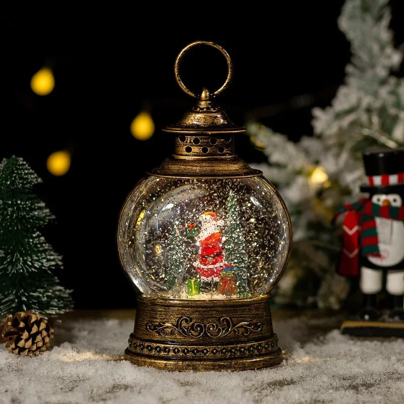 Light-Up Christmas Globe Lantern