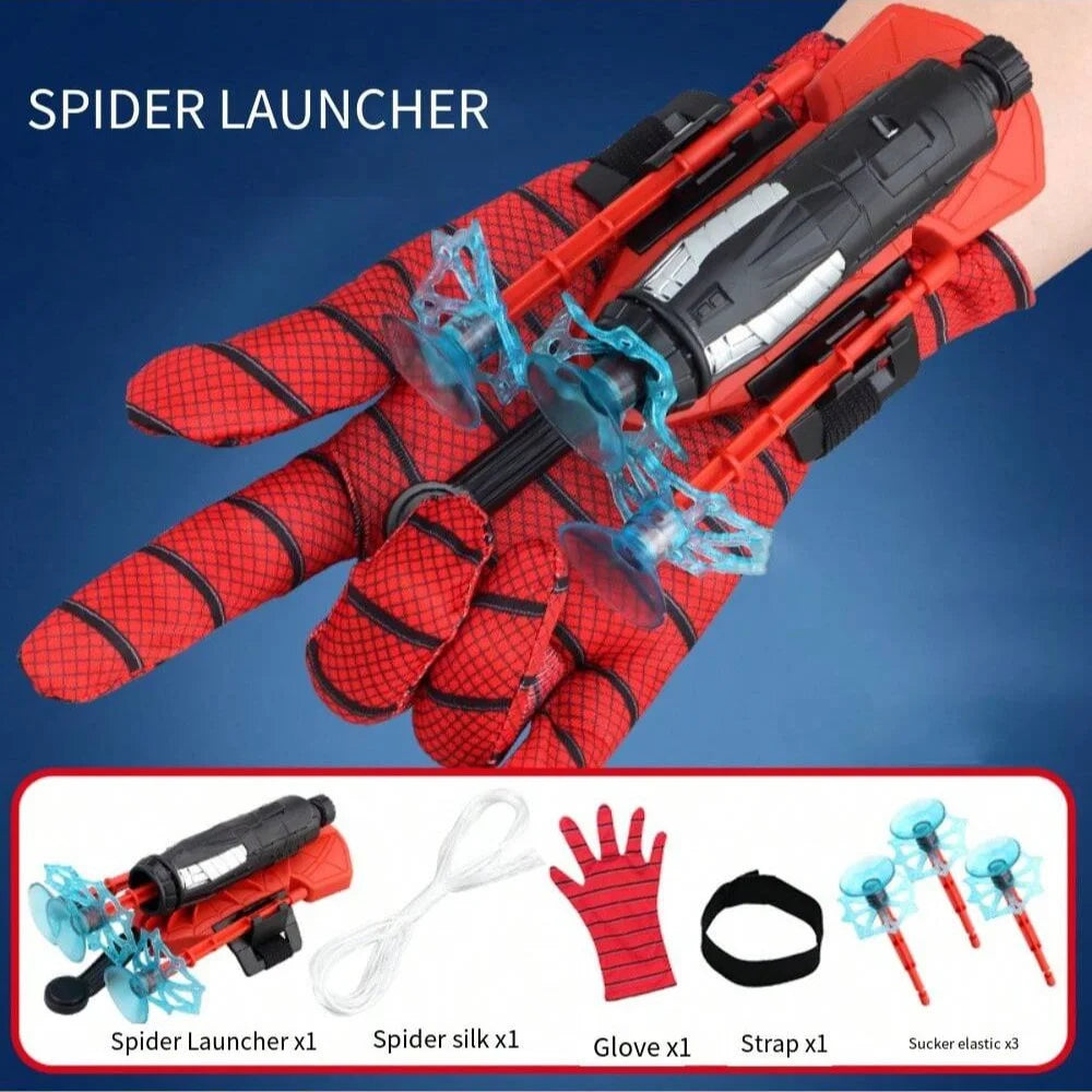 Spider Web Launcher Toy with Glove – Red & Blue