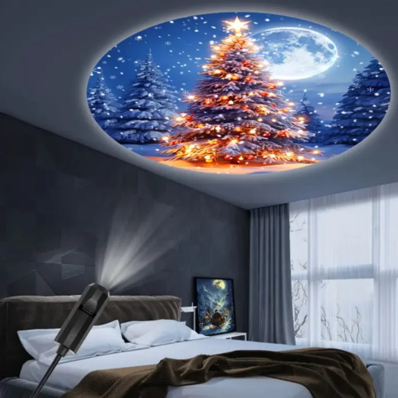 USB-C Christmas LED Projector Light – 3, 6 or 24 Patterns
