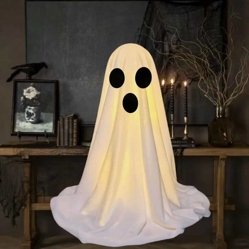 Light-Up Fabric Halloween Ghost – Tabletop Designs