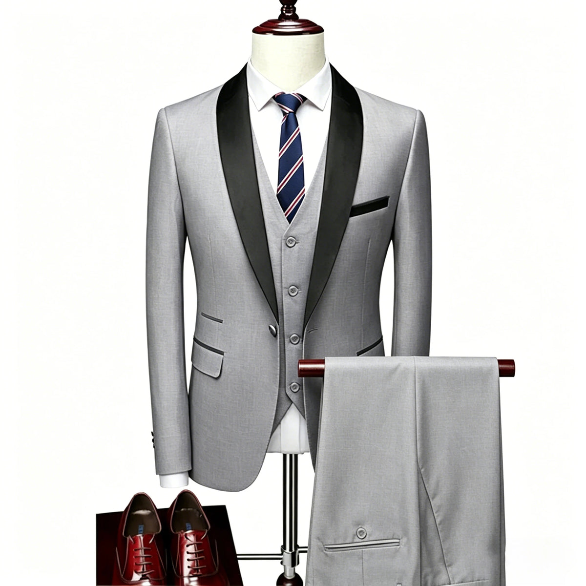 Men's Shawl-Lapel Tuxedo Suit for Weddings & Formal Events