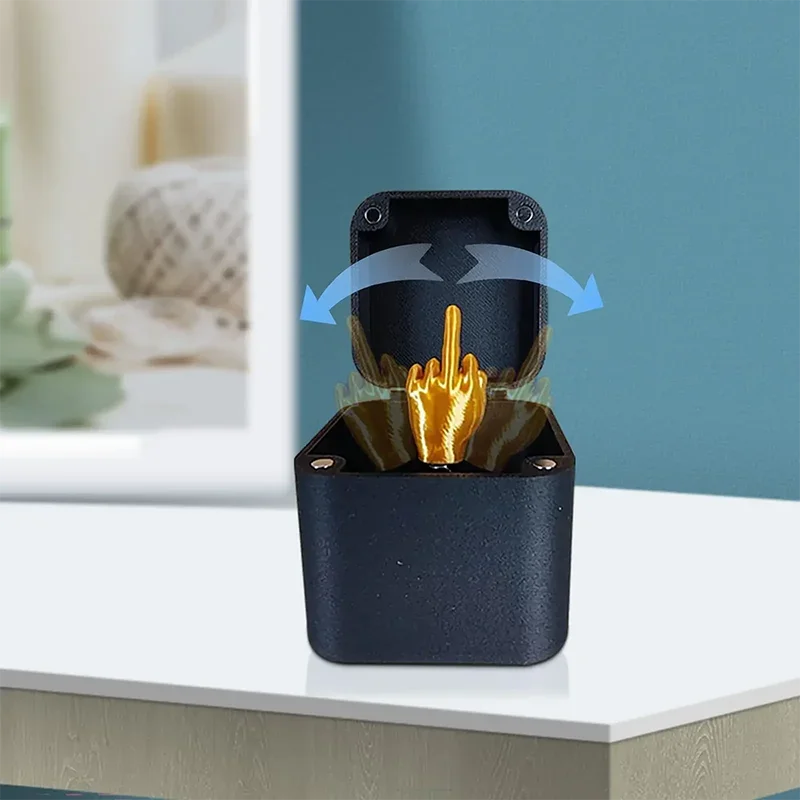 Middle-Finger-in-a-Box Prank Decoration