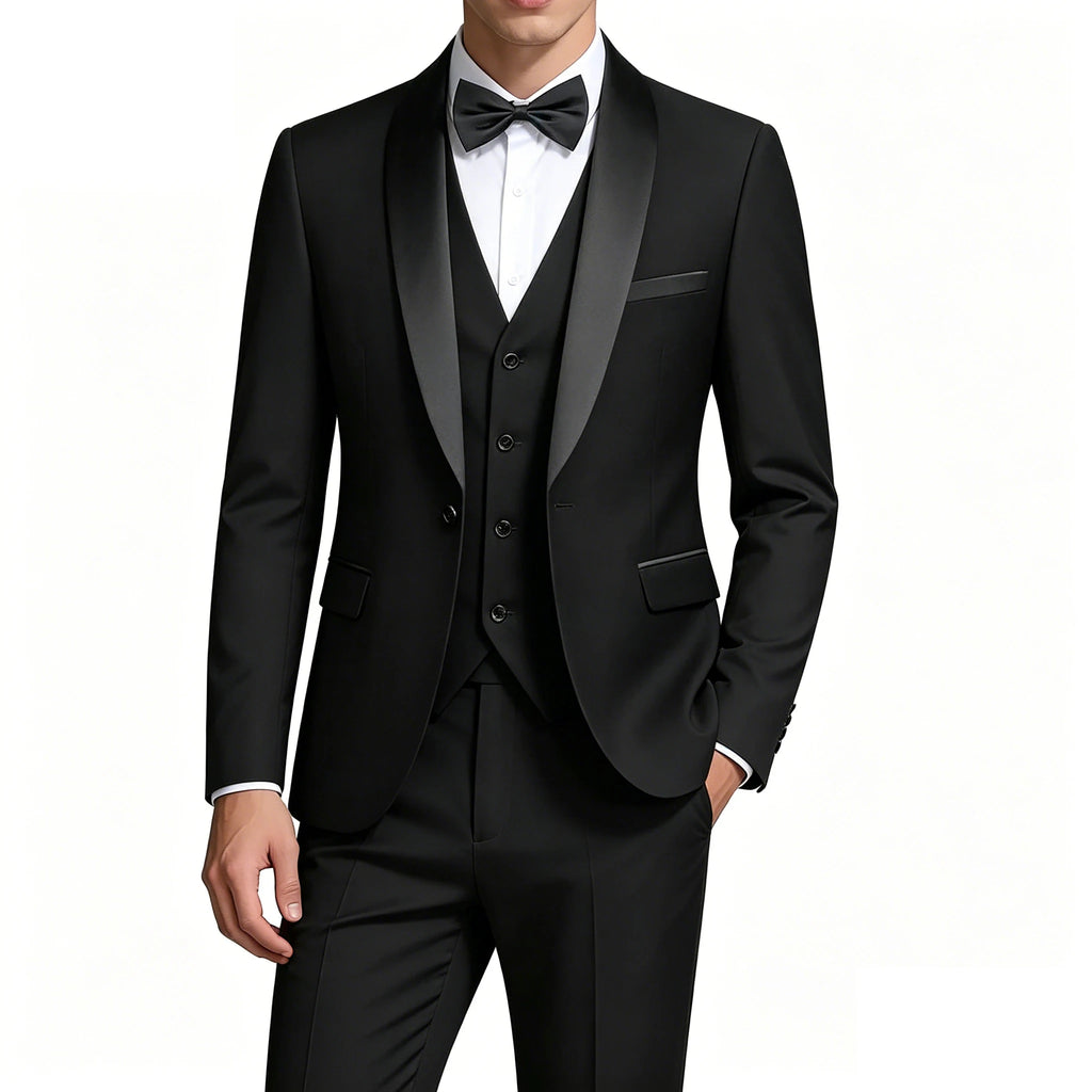 Men's Shawl-Lapel Tuxedo Suit for Weddings & Formal Events