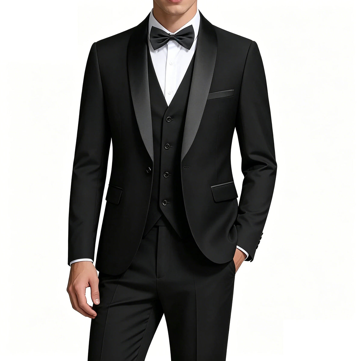 Men's Shawl-Lapel Tuxedo Suit for Weddings & Formal Events