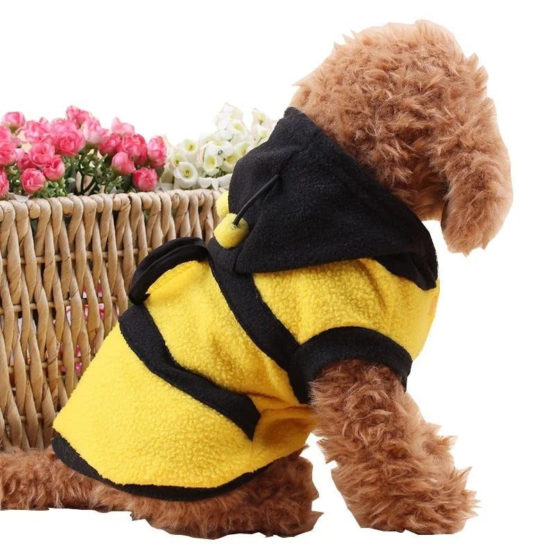 Bumblebee Hooded Pet Costume – Yellow & Black