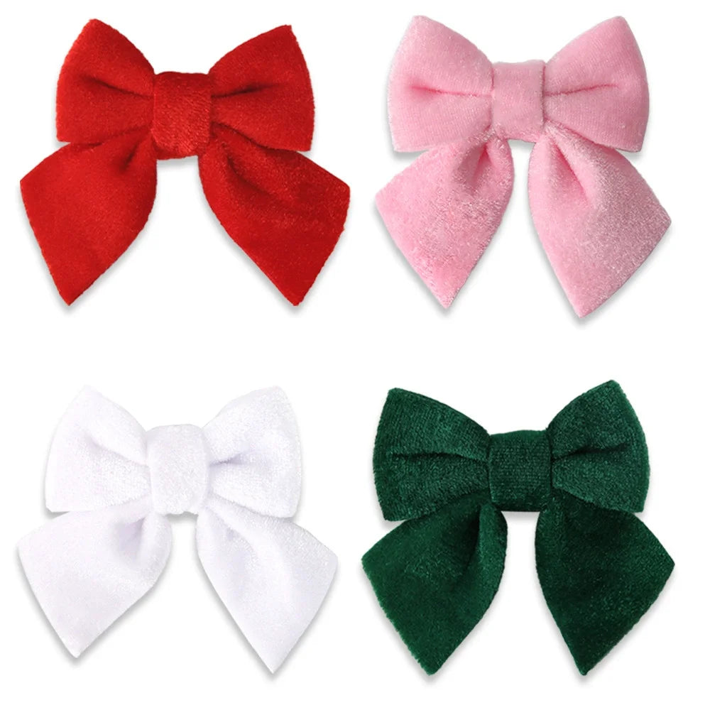 Velvet Christmas Bow Hanging Ornament