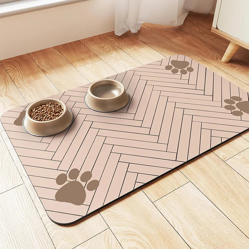 Paw-Print Pet Feeding Mat – Small or Large
