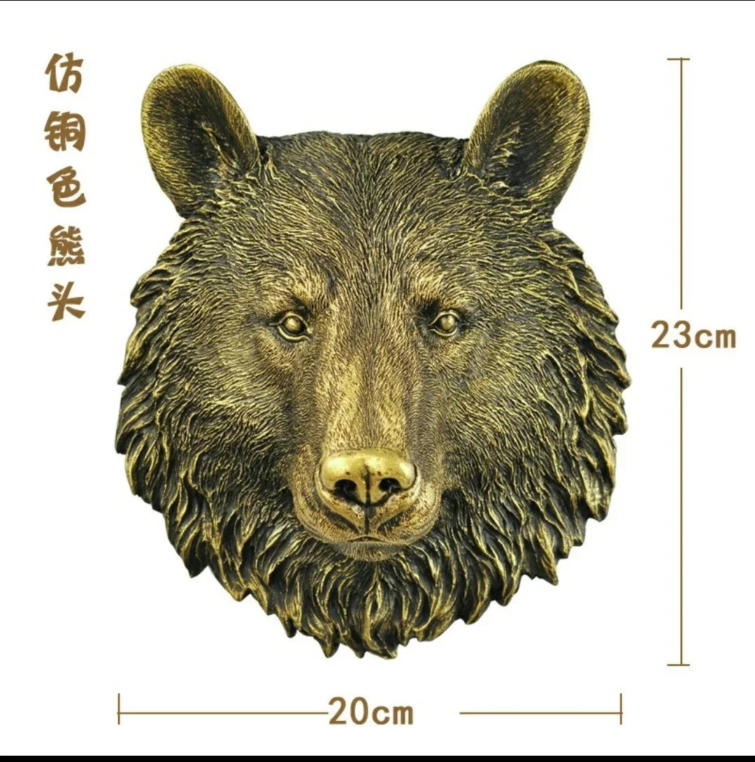 Resin Animal Head Wall Décor