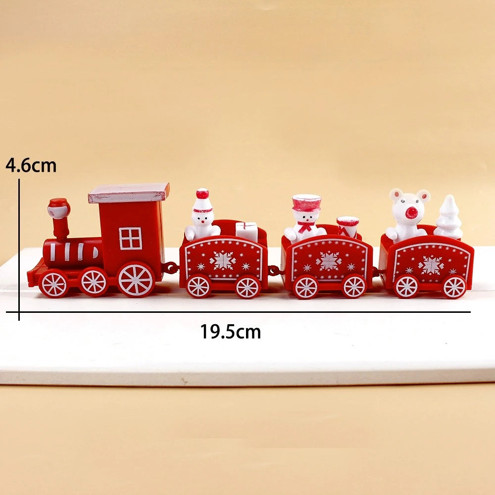 Mini Christmas Train Decorations – Holiday Colors