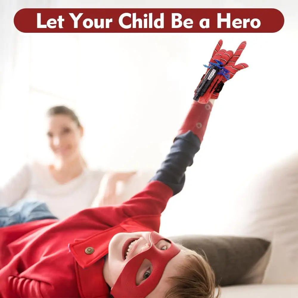 Spider Web Wrist Launcher Toy with Glove – Cosplay Set