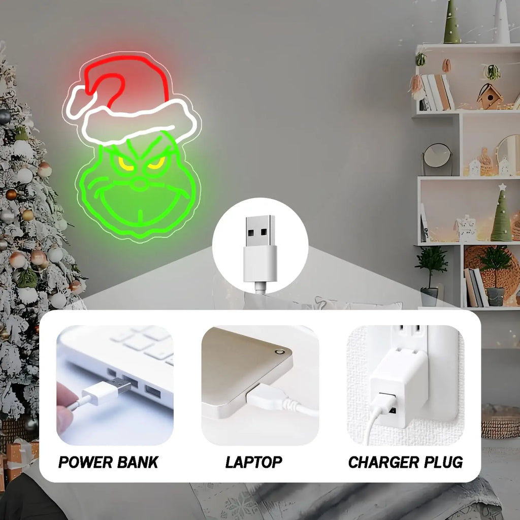 Christmas LED Neon-Style Signs – Holiday Design Options