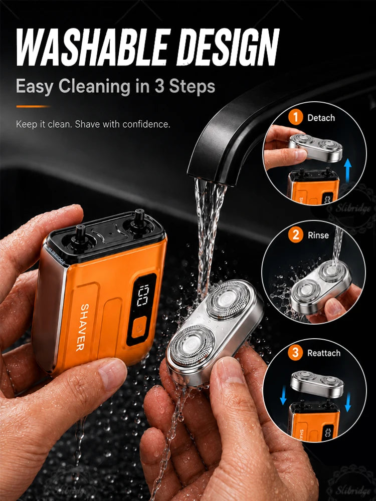 Mini USB Rechargeable Dual-Head Electric Shaver
