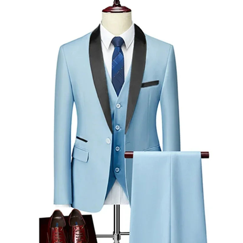 Men's Shawl-Lapel Tuxedo Suit for Weddings & Formal Events