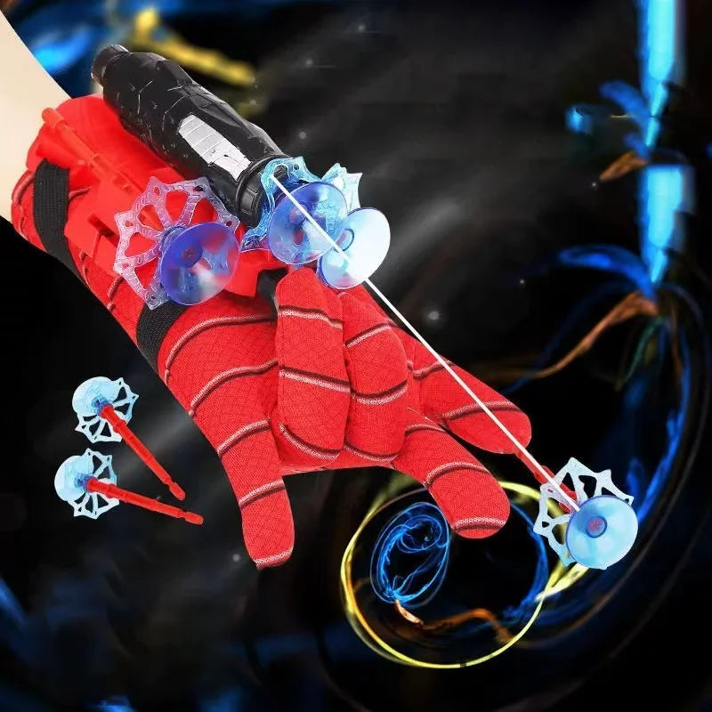 Spider Web Wrist Launcher Toy with Glove – Cosplay Set