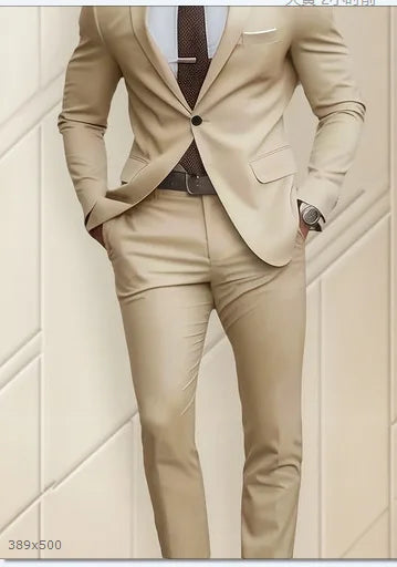 Men's Single-Breasted Suit for Weddings & Formal Occasions