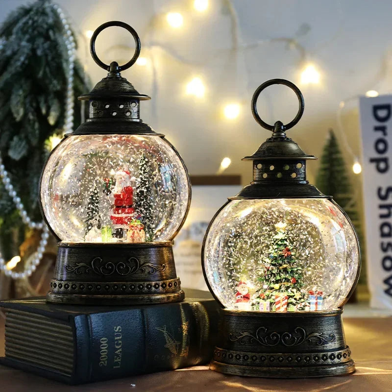 Light-Up Christmas Globe Lantern