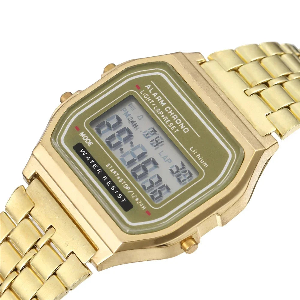 Retro Square Digital Wristwatch