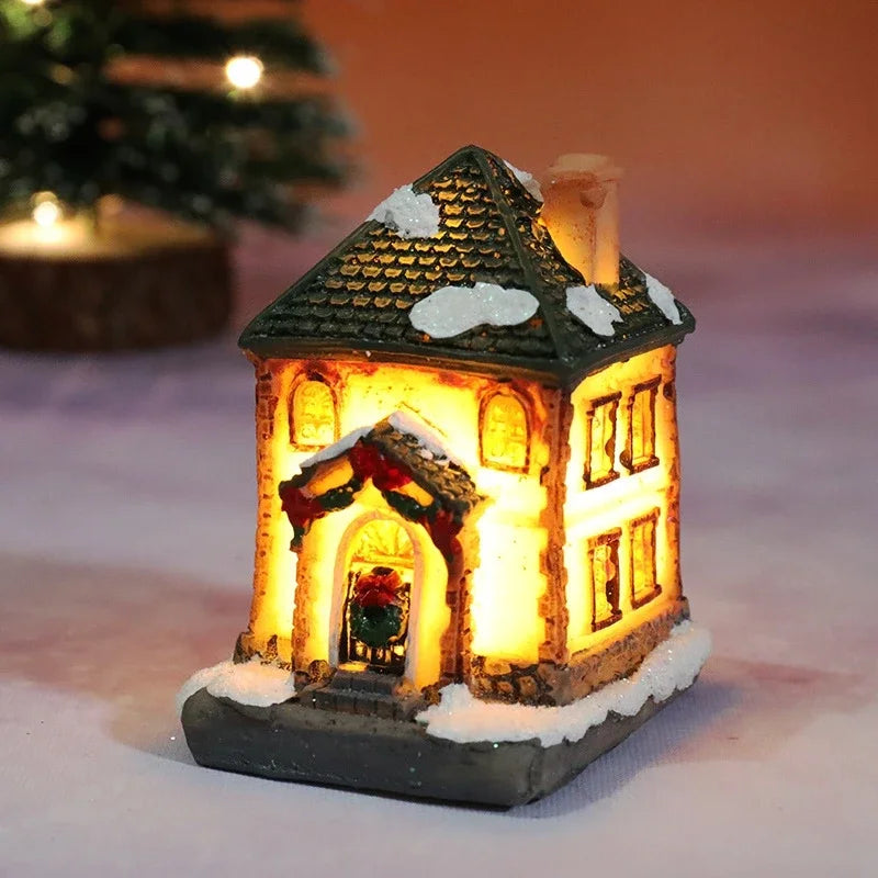 LED Miniature Christmas Village House