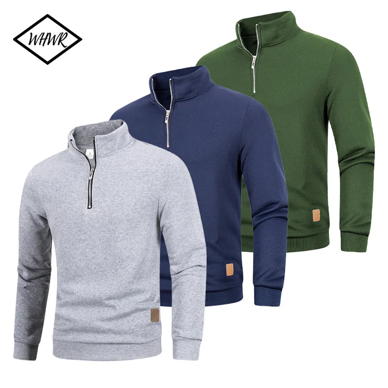Men’s Quarter-Zip Mock-Neck Pullover