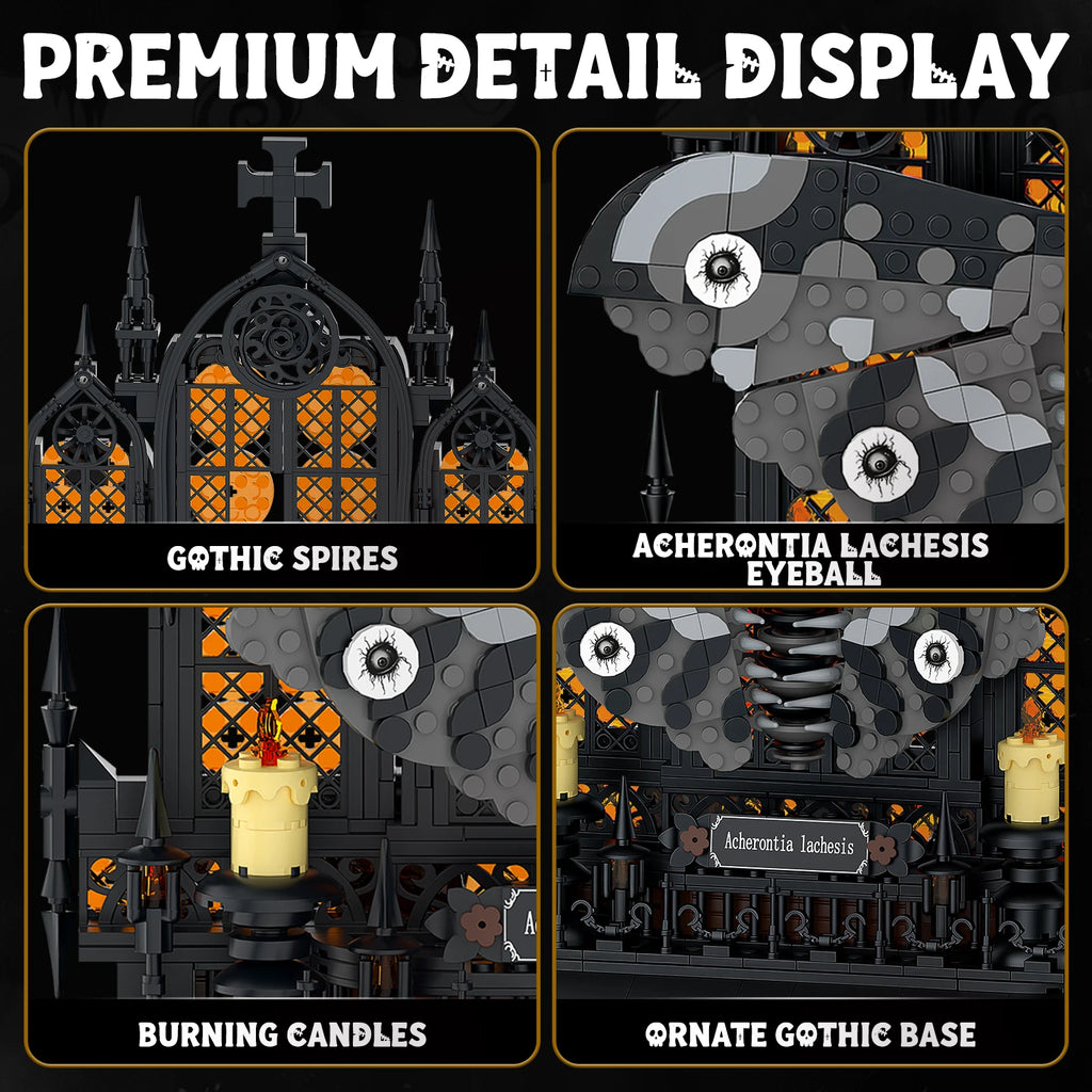 Gothic Death's-Head Moth Building Set – 755 Pieces