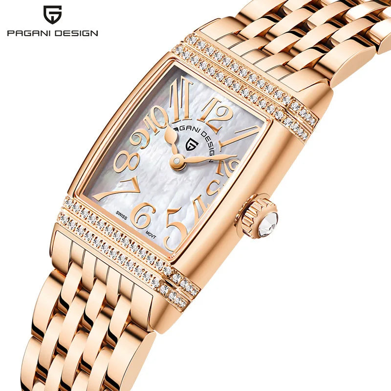 PAGANI DESIGN PD-1737L Women's Rectangular Quartz Watch