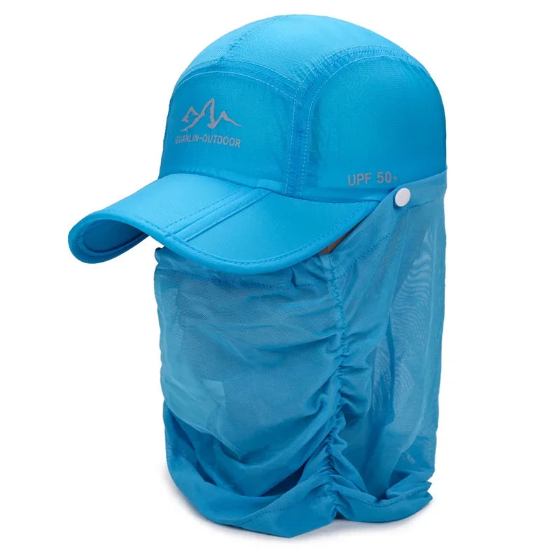 Adjustable Outdoor Cap with Face and Neck Cover