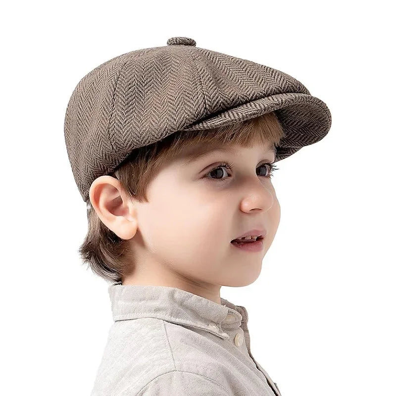 Kids’ Vintage-Style Newsboy Cap