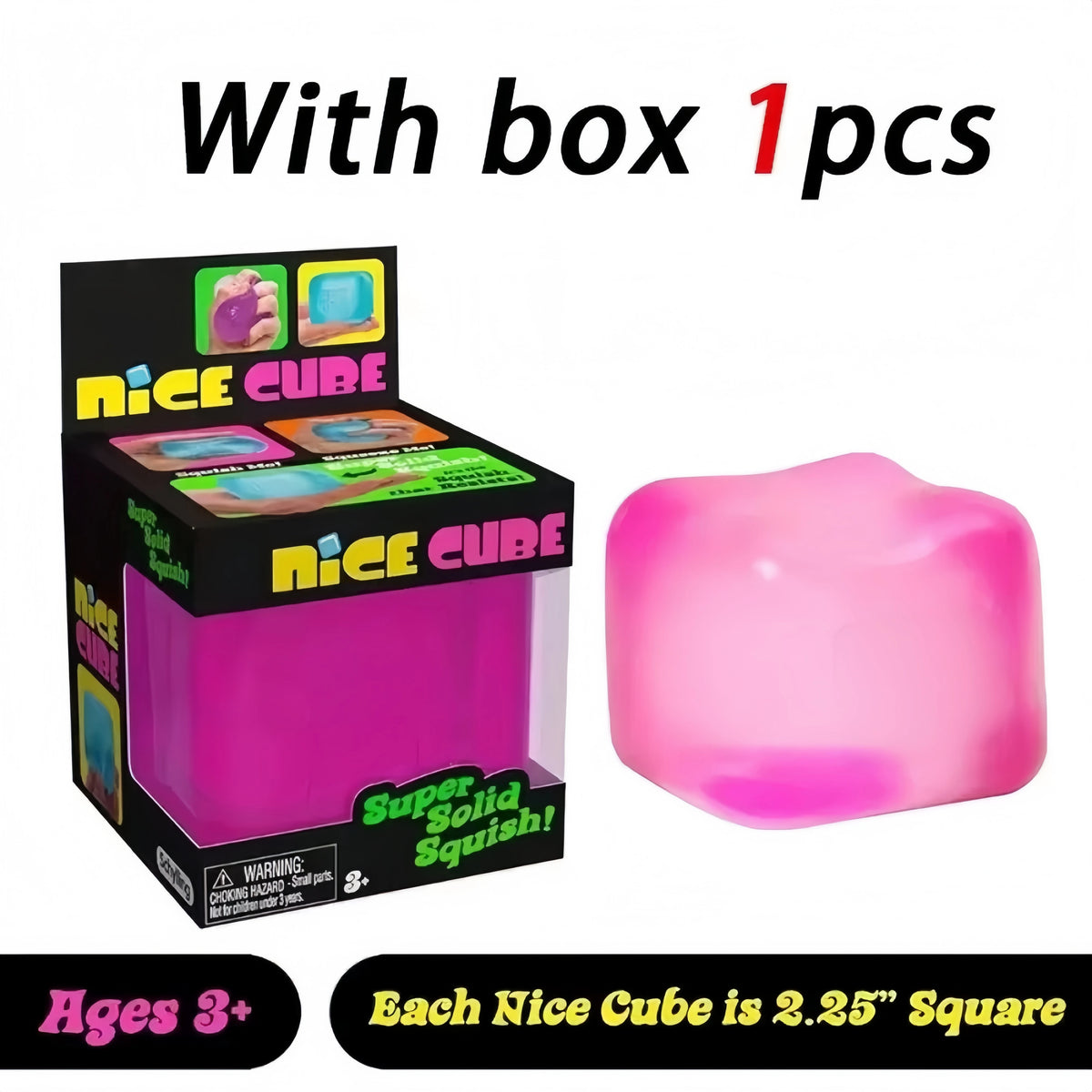 Ice Cube Slow-Rebound Squishy Fidget Toy