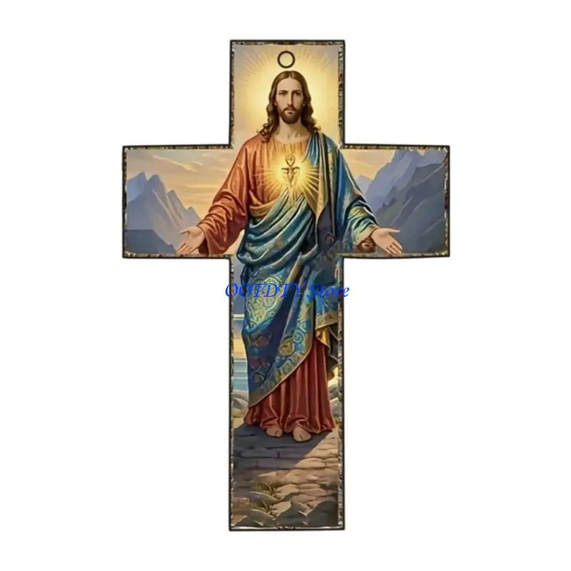 Christian Cross Christmas Tree Ornament