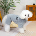 Plush-Texture Zip-Back Dog Jacket – S–XXL