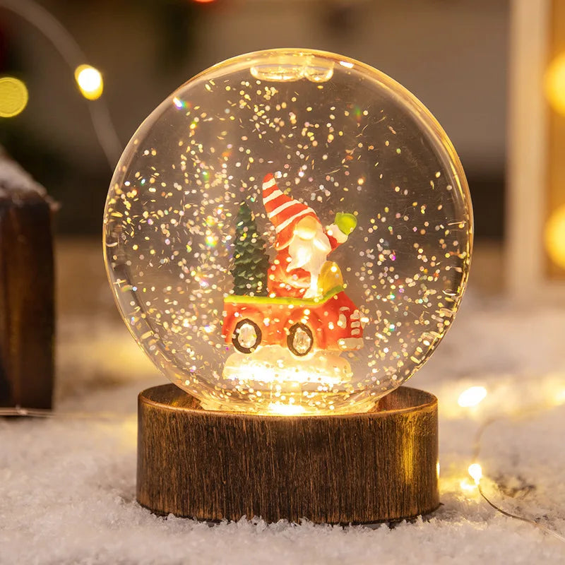 Light-Up Christmas Globe Decoration